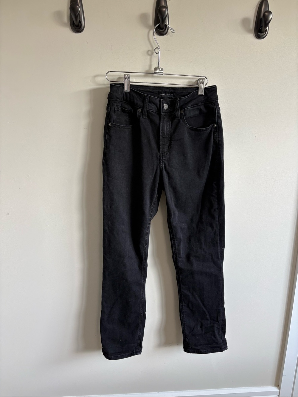 Silver Jeans Men's Black Slim Straight Jeans
